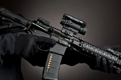 Weapons, Magpul, AR 15, Aimpoint Comp M4 :: Wallpapers