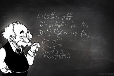 Albert Einstein Physics Chalk Board Math Wallpapers