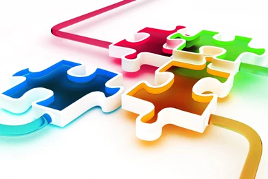 Multicolor, Digital Art, Jigsaw, 3D, White Background, Puzzle ...