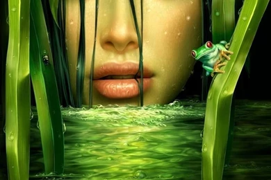 Girl Drawing HD Desktop Wallpapers : Fullscreen