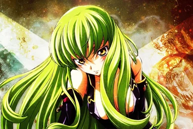 Download Wallpapers 1920x1080 Code Geass, Girl, Hair, Green ...