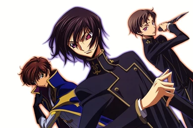 Code Geass Kururugi Suzaku Lamperouge Lelouch Anime Anime Boys ...
