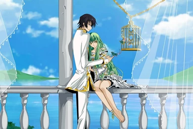 Download Wallpapers 1920x1080 Code Geass, Boy, Girl, Tenderness ...
