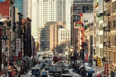 City Winter Morning iPhone 4s Wallpapers Download