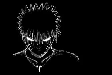 Naruto Shippuden Uzumaki Naruto Monochrome Simple Backgrounds ...