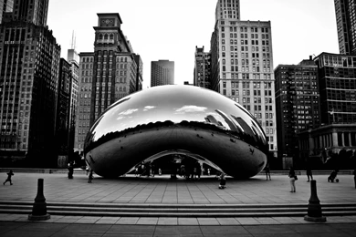 Download Wallpapers 2560x1440 Chicago, Millennium Park, Usa ...
