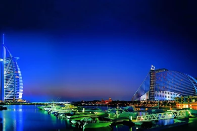 Beautiful Dubai City At Night Wallpapers Wide