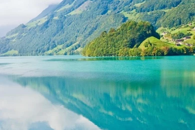 Download Wallpapers 750x1334 Summer, Mountains, Nature, Lake, River ...