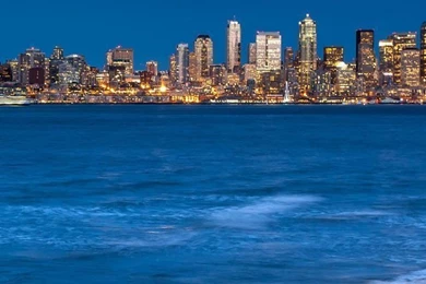 Seattle From The Beach iPhone 5s Wallpapers Download