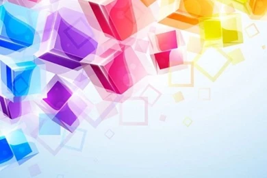 3D Cubes Backgrounds Banner Abstract Vector
