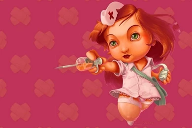 A Nurse   Creative Character Illustration Wallpapers 26   Wallcoo.net