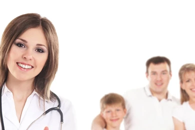 Download Wallpapers 2560x1024 Nurse, White Background, Family Dual ...