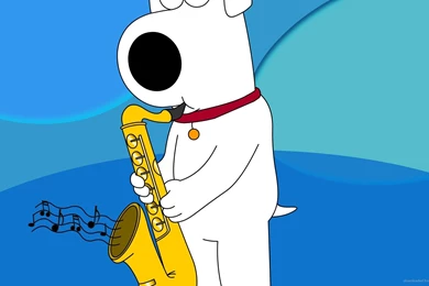 Download 1920x1080 Brian Griffin Playing Saxophone Wallpapers