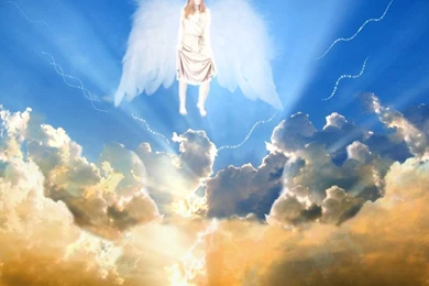 Flying On The Sky Angel Backgrounds Wallpapers