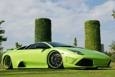 Tuning Green Lambo Wallpapers
