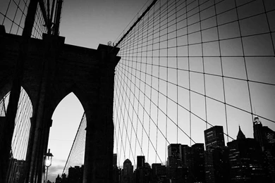 Brooklyn Bridge Wallpapers Black And White   Wallpapers HD Wide