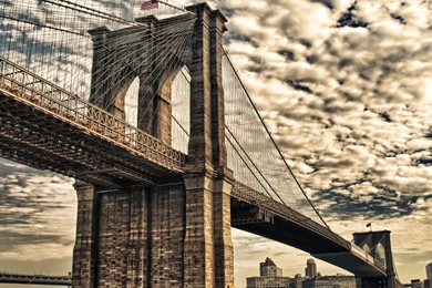 Brooklyn Bridge, New York City Widescreen Wallpapers