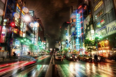 1600x900 Tokyo City Night Wallpapers