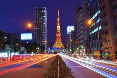1680x1050 Tokyo Tower Night Wallpapers