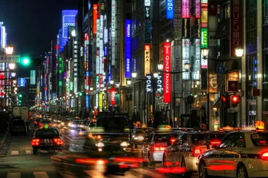 Tokyo City Lights Cityscapes Night View Wallpapers   (