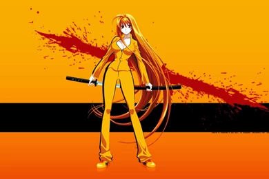Original Anime Kill Bill Yellow Blood Sword Katana Wallpapers ...