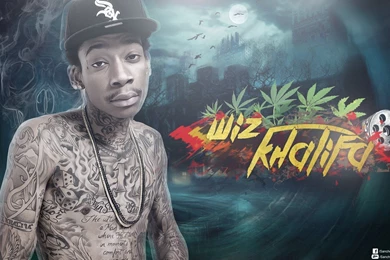 WIZ KHALIFA Rap Rapper Hip Hop Gangsta 1wizk Weed Drugs Marijuana ...