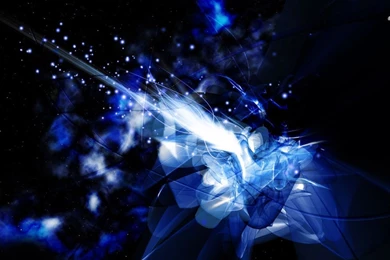 Blue Curves And Sparkles Wallpapers   Abstract Wallpapers