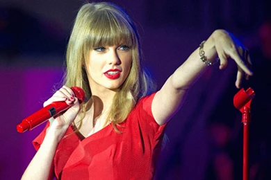Taylor Swift Red Dress 2014 HD Wallpapers