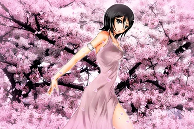 Download Wallpapers 1920x1200 Anime, Girl, Garden, Flower, Sakura ...