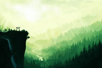 Anime Scenery Wallpapers 2400x1199   (