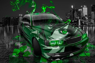 Toyota Chaser JZX100 JDM Anime Aerography City Car 2014 « El Tony