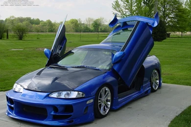 HD Wallpapers Mitsubishi Blue Tuner : Car Wallpapers HD.