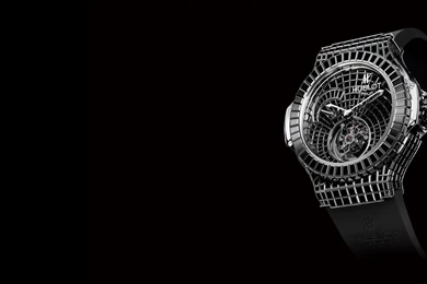 Hublot Black Stylish Watch HD Desktop Wallpapers