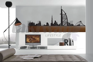 Print Dubai Wall Sticker Dubai Skyline Abstract Shop In Dubai