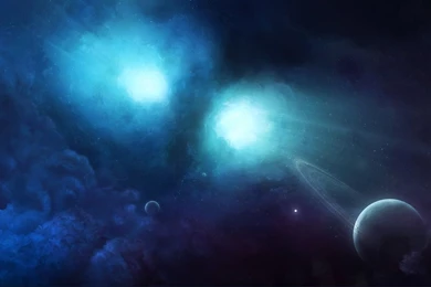 Abstract Outer Space Planets Wallpapers   (