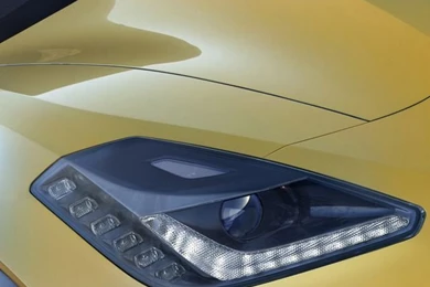 Download 2015 Chevrolet Corvette Z06 Headlight Wallpapers For iPhone 4