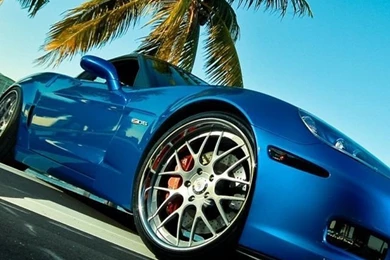 Blue Corvette iPhone 5 Wallpapers (640x1136)