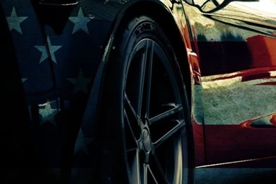 640x960 American Flag Corvette Section Iphone 4 Wallpapers