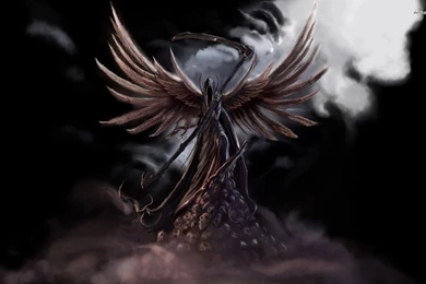 Grim Reaper With Angel Wings   Wallpaper.