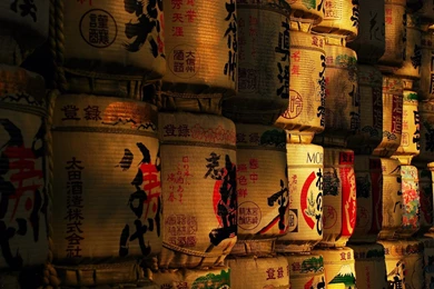 Japan Sake Barrels Photography Hd Wallpapers Wallpapers