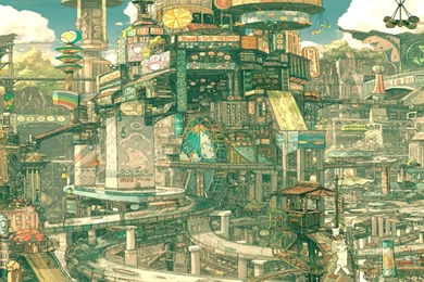 Imperial Boy, Japanese, Futuristic, City, Double, 1920x1080 HD ...