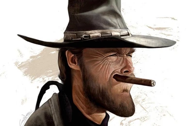 Z Wallpapers Funny Clint Eastwood Caricature 1024 X 768 Strange ...