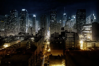 Night City And The Skyscrapers Wallpapers And Images   Wallpapers ...