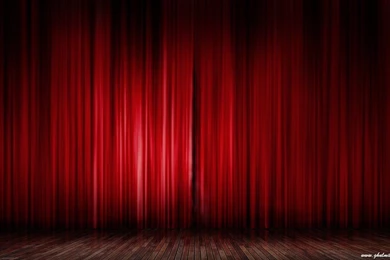 Superb Beautiful Stage Red Curtain Desktop Wallpapers