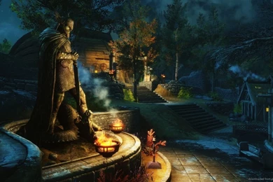 Download 1366x768 Skyrim Talos Wallpapers