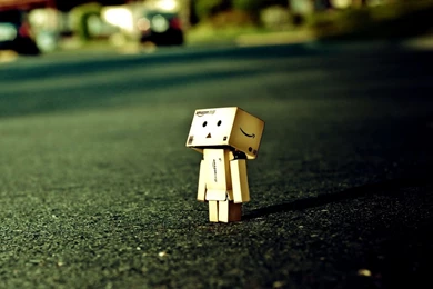 Download Wallpapers 2048x2048 Danboard, Box, Man, Alone, Grass New ...