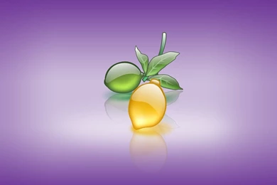 Desktop Wallpapers » 3D Backgrounds » Lemon In Lavender Backgrounds ...