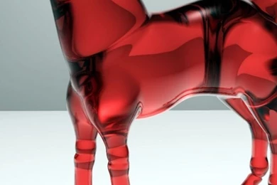 3D Glass Horse iPhone 5 Wallpapers