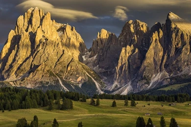 Download Wallpapers 1366x768 Alpe Di Siusi, Italy, Nature ...