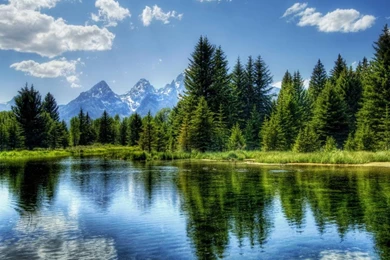 1280x720 Landscape Nature Reflection Lake Mirror Forest Woods ...